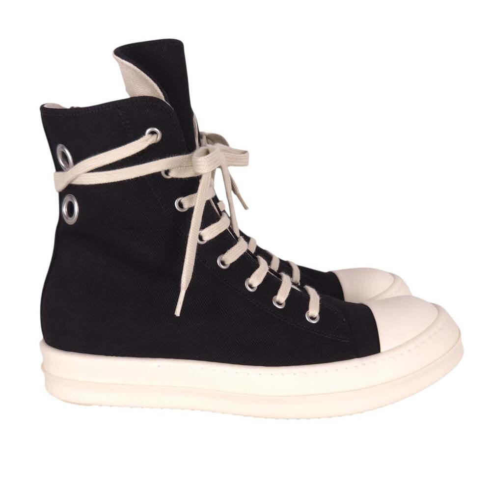 Rick Owens Drkshdw Overdyed Denim Sneakers US 11 EU 41 Womens Black Milk $935
